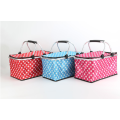 2021 hot selling Collapsible cooler market tote Aluminum handle storage shopping picnic basket